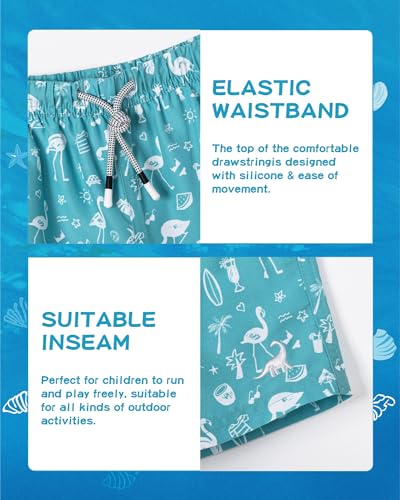 Image of SURF CUZ Boys Swim Trunks Toddler Swim Shorts UPF 50+ Bathing Suit for Boy Swimsuit Quick Dry Mesh Beach Boardshorts Swimwear
