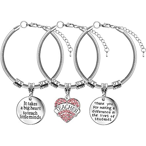 Thanksgiving Day Teacher Appreciation Gifts 3Pcs Snake Bracelet Bangle Jewelry Gift for Teacher … (2) Cover