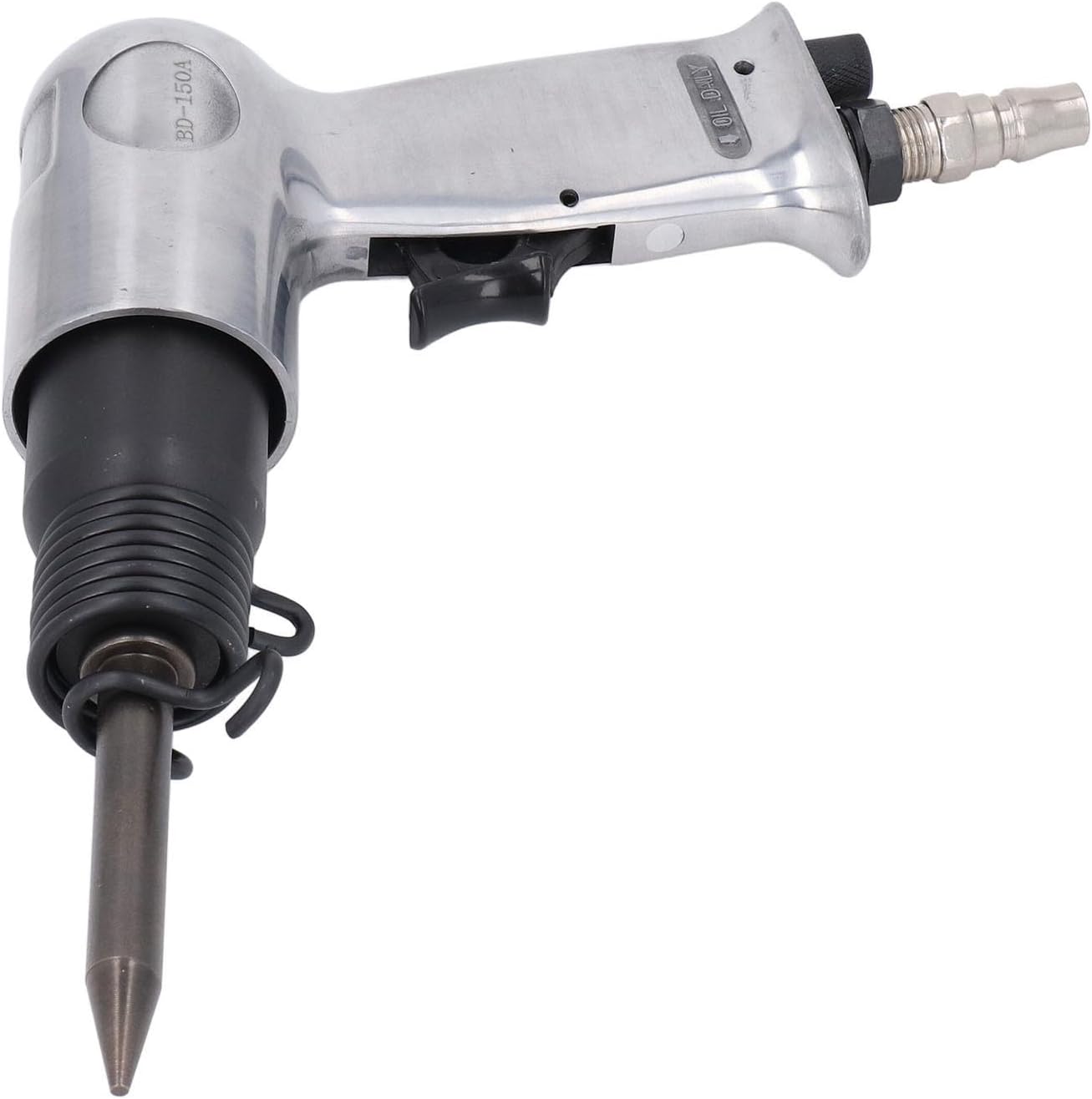 Pneumatic Shovel Kit Air Chisel Set 4500BPM 41mm Piston Stroke 1/4in PT Inlet 3/8in Pipe Intake Industrial Power Tool for Metal Panels Car Body Repairs Aluminum Alloy Alloy Steel
