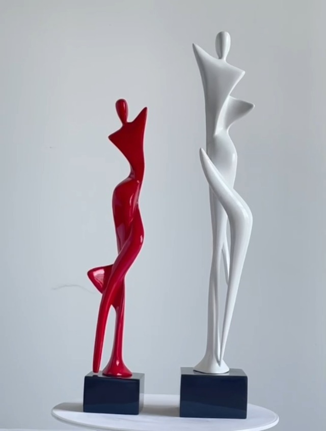 Figura Estatua Mujer Yoga Decoración Moderna Blanca 16.5 pulg miniatura 7
