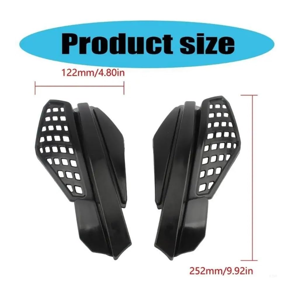 Protectores de Manos F26A 22 mm y 7/8" para Manillar Que garantizan Seguridad Comodidad en la conducción Motocicletas(Black)