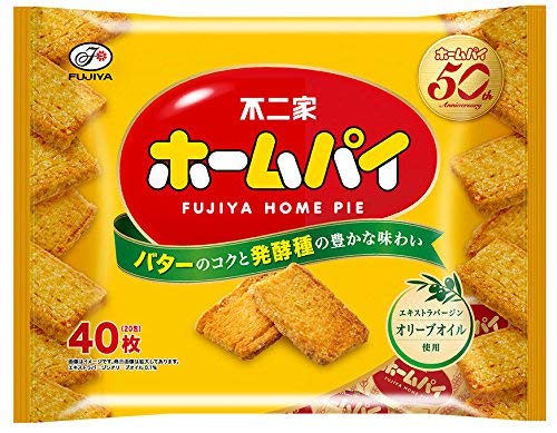 Amazon | 不二家 40枚ホームパイ 40枚(20包) 2袋セット | 不二家