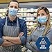 MED PRIDE Blue Medical Masks, Pack of 50 Face Masks, Disposable 3-Ply Earloop Masks, Breathable Non-Woven, Comfortable and Protective for Adults