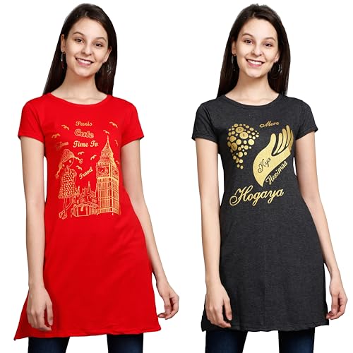 Image of FLEXIMAA Women's Half Sleeve T-Shirt - P