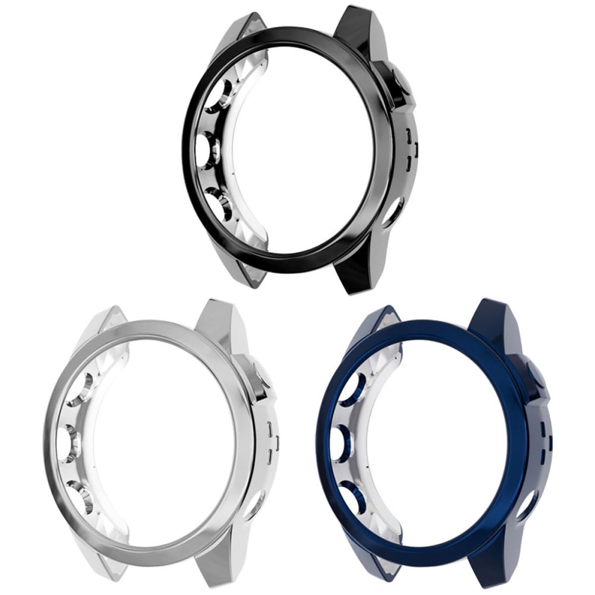 Uonlytech 12pièces Coque De Protection Réutilisable pour Montre De Anti-Chocs TPU Couvertures Écran Résistantes Aux Rayures Design Précis Et Léger