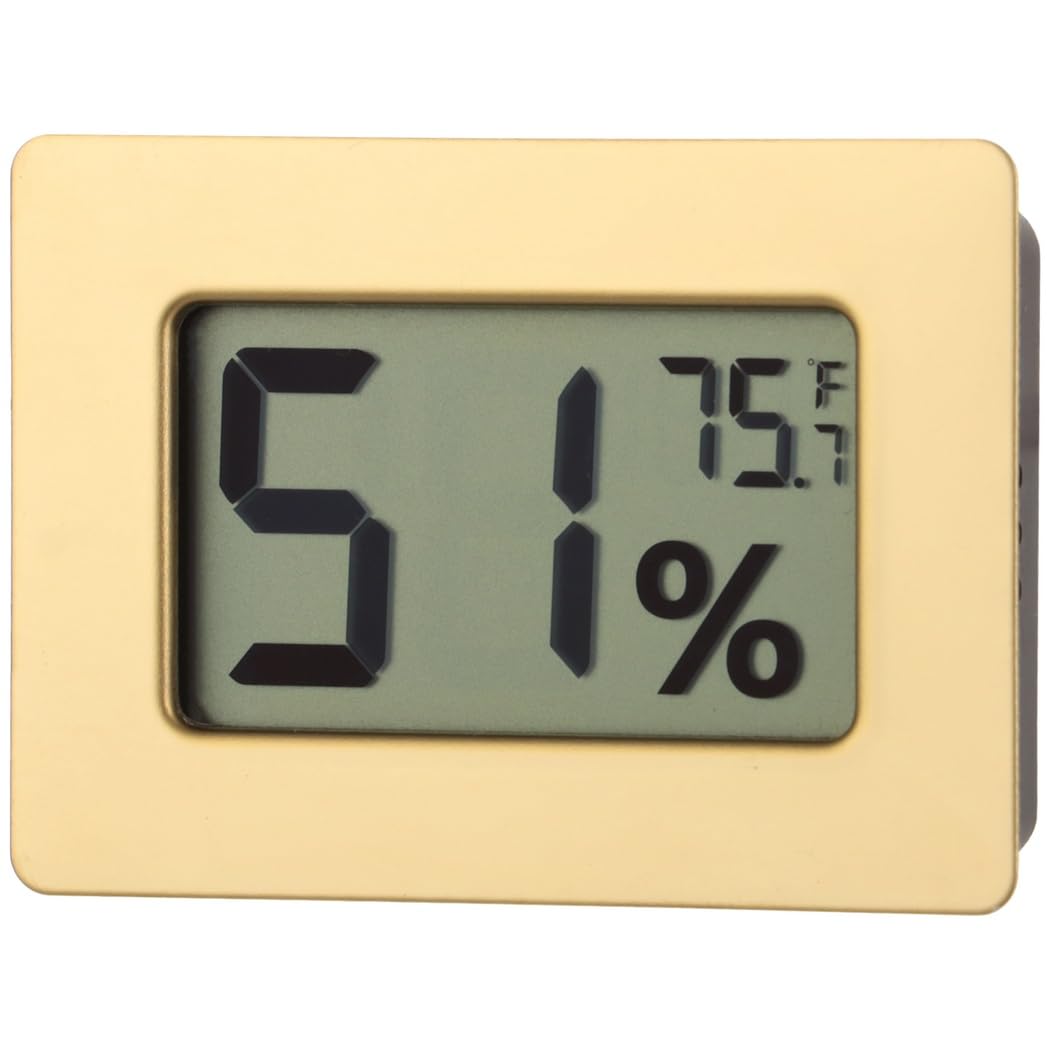 2-in-1 Digitales Hygrometer und Thermometer, ±2%RH Humidor-Hygrometer mit Messbereich 32% bis 99%, Mini-Feuchtigkeits- und Temperaturmesser für Humidore, Gewächshäuser, Inkubatoren