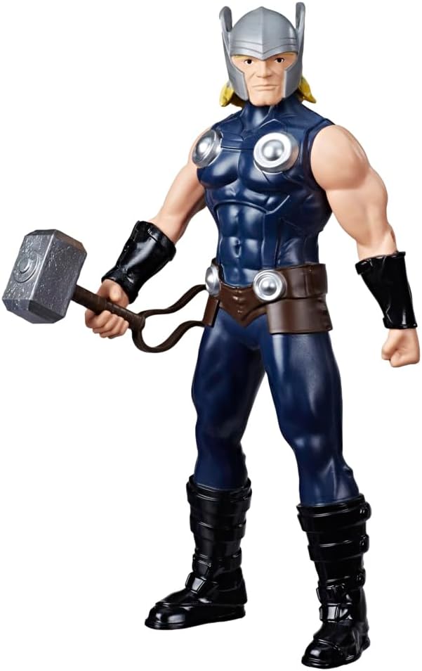 Marvel Avengers Thor Figure 9.5-inch Scale Action Figure Toy, Comics-Inspired, for Kids Ages 4 and Up