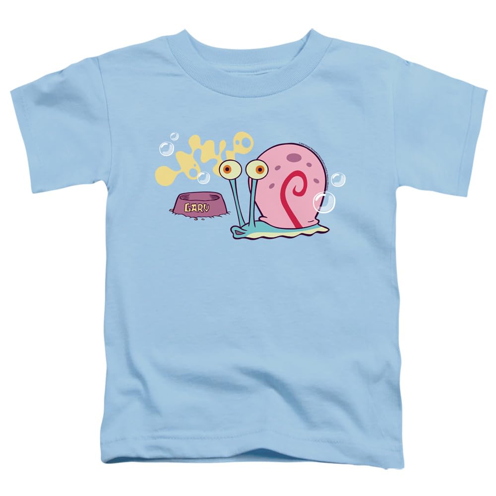 LOGOVISION Spongebob Gary The Snail Unisex Toddler T Shirt, Light Blue, 4
