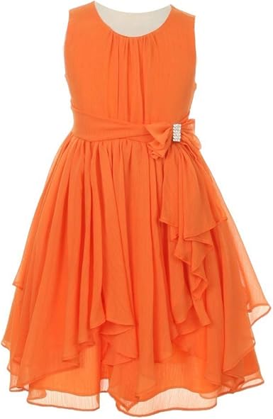 orange easter dress