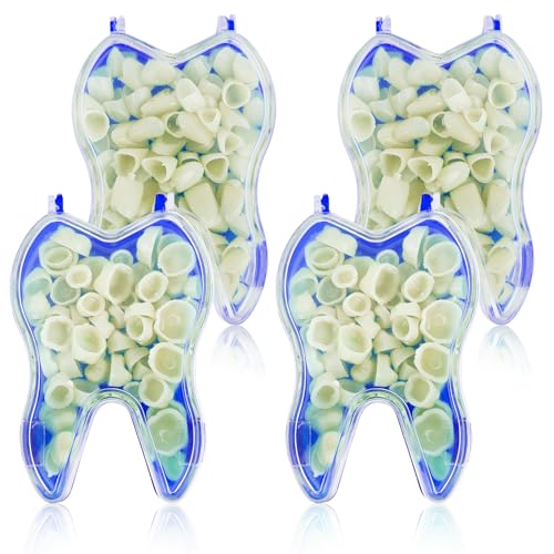 SKHAOVS 200 Piezas Corona de Dientes Dentaduras Postizas Instantáneas, Resistente Temporal, Kit de Reparación de Dientes Temporal, Dientes Frontales y Posteriores