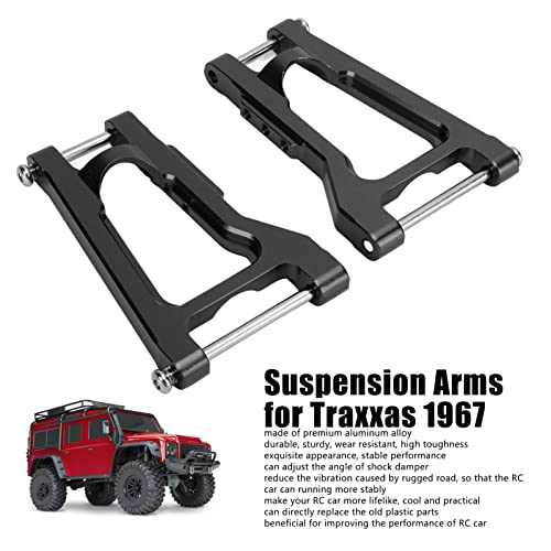 Image of Dilwe RC Rear Suspension Arms, Aluminum Alloy Rear Suspension Arms Replacement Part for Traxxas 1967 C10 Drag Slash(Black)