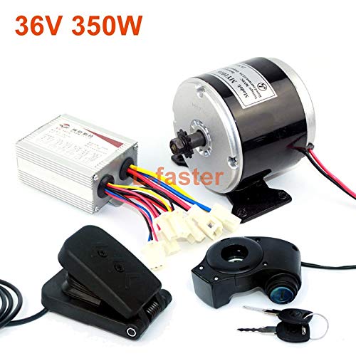 L-faster 24V 36V 350W elektrisches DC-Motor-elektrisches Skateboard DIY 350W Bewegungsausrüstung elektrisches Fahrrad-Motor-hohe Qualität Motor Verwendung 25H Ketten (36V350W Pedal kit)