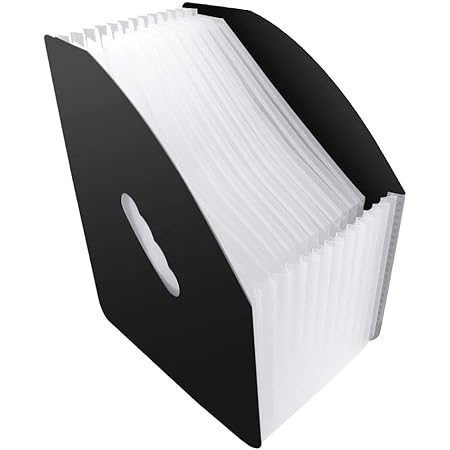 Amazon Damigram ドキュメントスタンド ファイルボックス ドキュメントファイル 書類収納 オルガン式ファイル 収納ケース 伸縮仕様 大容量 書類入れ 縦式 12分類 ファイル バインダー 文房具 オフィス用品