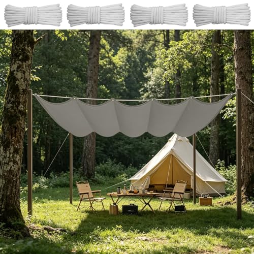 Toile tendue 180G M2 gris clair imperméable rétractable pour extérieur - 2