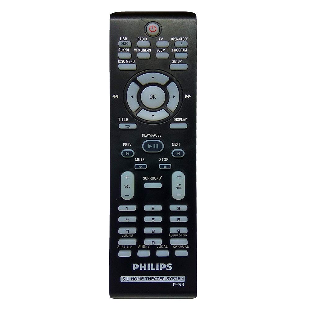 BhalTech URC-P53 5.1 CH Home Theater System Remote Control Compatible for Philips Home Theater Remote, Black (B07KYNHMYD) Amazon Price History, Amazon Price Tracker