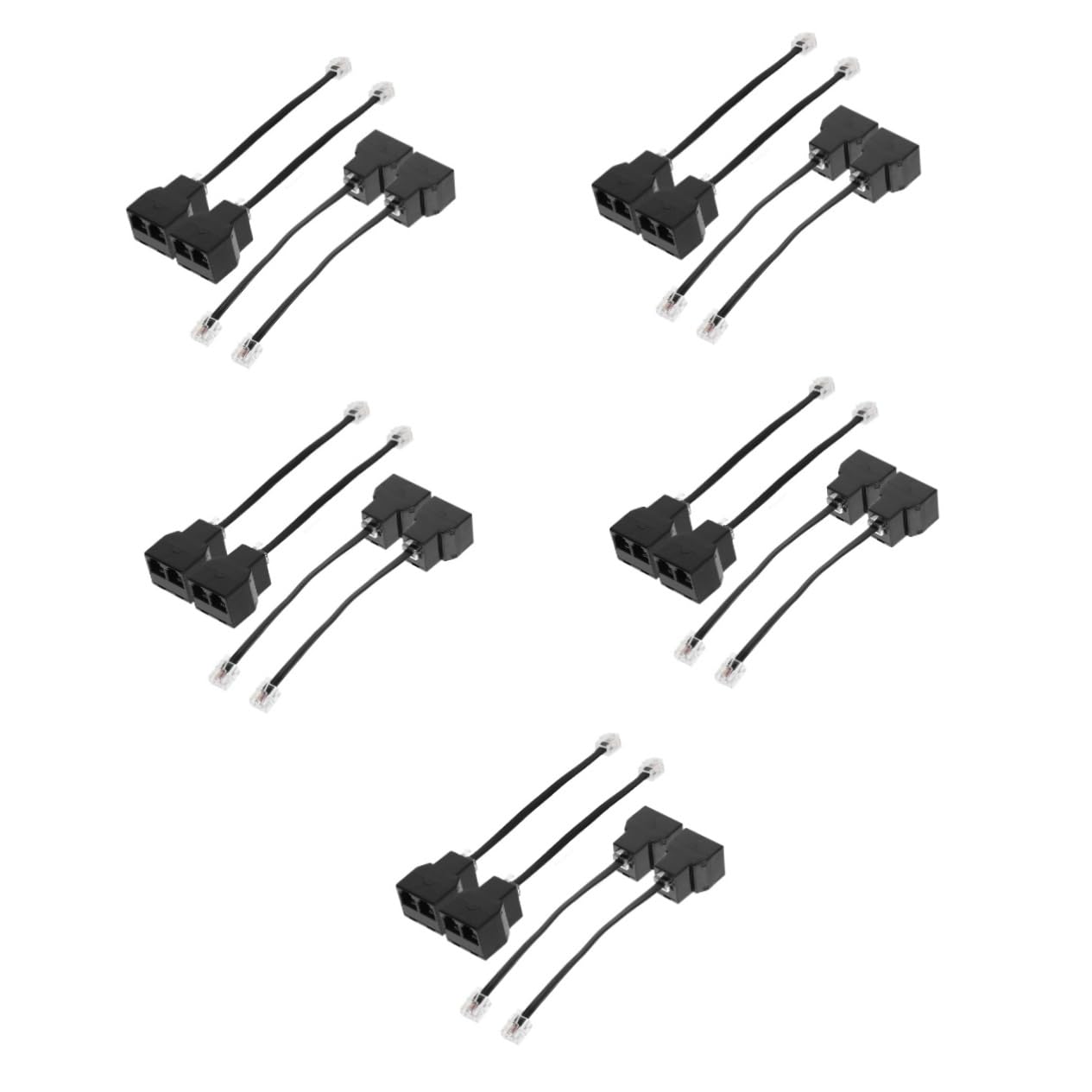 20stücke Telefon Splitter Adapter Pc Detachable Design Verbindung Für Telefone Und Faxgeräte Praktische Core Telefonleitung