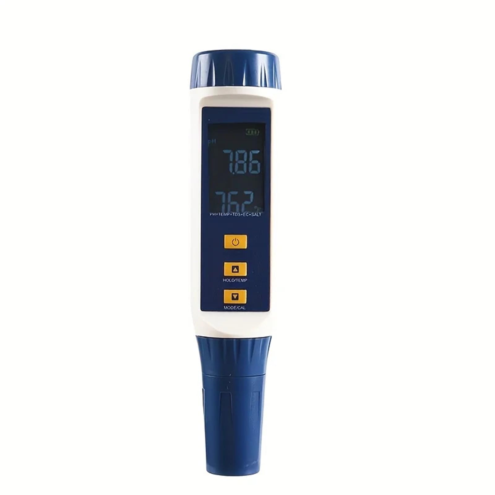 Kongmm One Color Digital Water Tester, 5-In-1 High Precision Water Quality Tester - Ph, Tds, Ec, Salinity & Temperature For Aquariums, Swimming Pools & Drinking Water