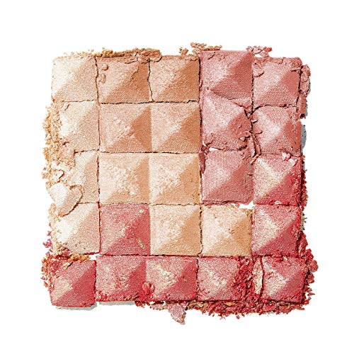 Flower Beauty Highlighter And Blush Makeup Powder For Face And Cheeks, Pyramid Pressed Pigments Cheek Color And Illuminator (Peach Glow) #TOP1