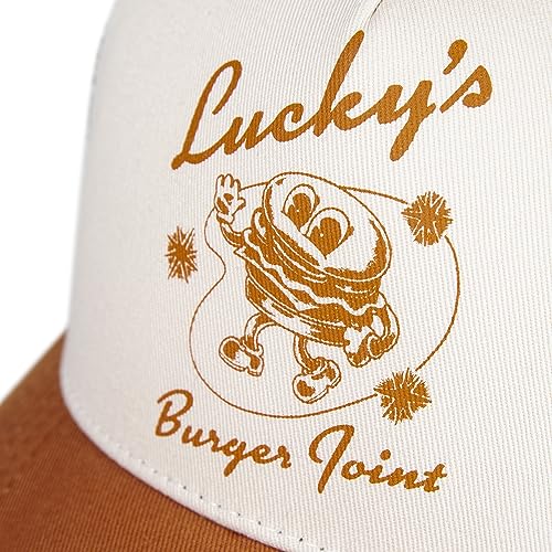 Image of Lucky Brand Trucker Hat | Snapback | Adjustable | Mesh Back | Retro | Baseball Cap | Golf | Fishing | American Heritage