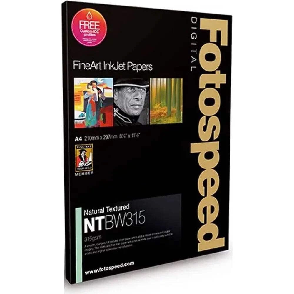 Fotospeed Natural Textured Bright White A4 25 sheets