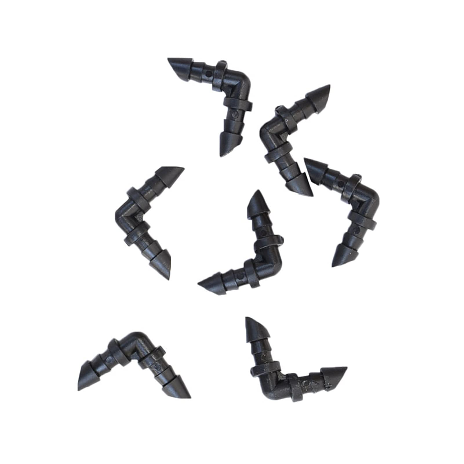 Lot de 500 raccords cannelés coudés pour tuyau d'arrosage 1/4"