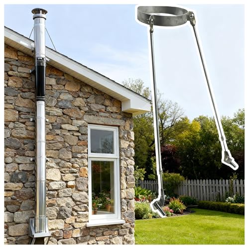Support de tuyau de cheminée anti-vent pour éliminer les vibrations