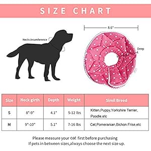 Adjustable Dog Cat Cone,Soft Recovery Cat Cone Collar,Dog Protective Collar for Cats and Puppy Surgery,Pink,Small Adjustable Dog Cat ConeSoft Recovery Cat Cone CollarDog Protective Collar for Cats and Puppy SurgeryPinkSmall
