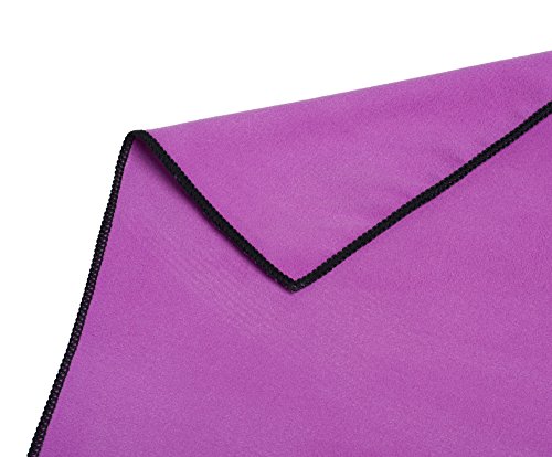 Gözze - Absorbent Sports and Gym Towel, Super Soft, Synthetic Fibre, 70 x 140 cm - Purple - Image 4