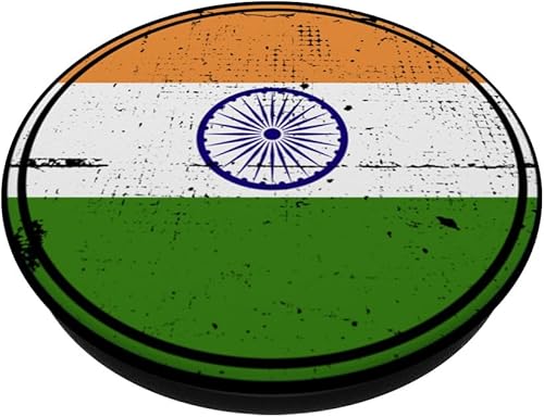 Miniatura 2 de India Vintage Indian Flag PopSockets Swappable PopGrip
