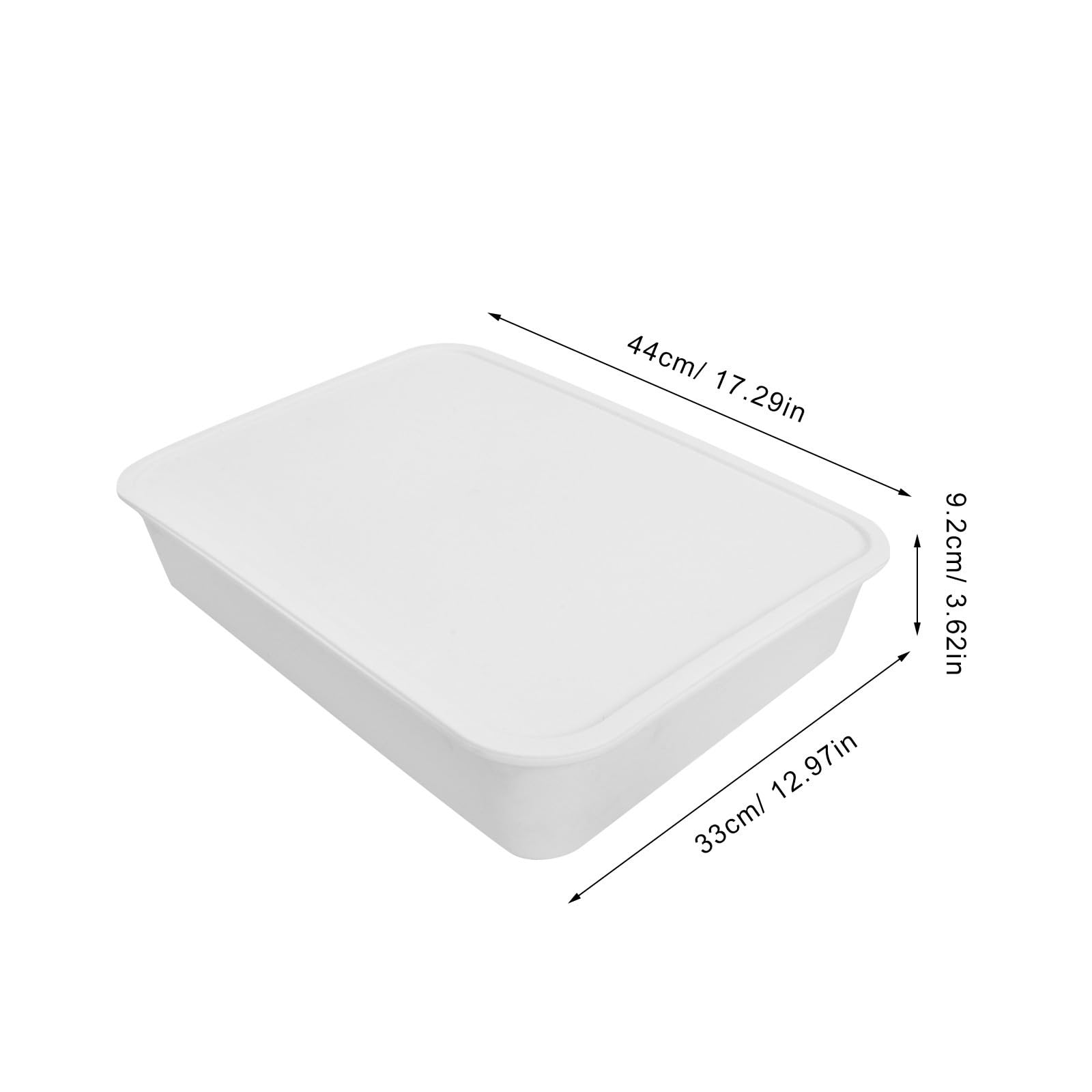 Caja de Fermentación de Pan con Tapa de Color Claro de Plástico