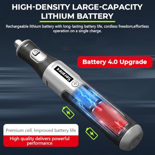 Image of Serplex Rotary Tool Kit with 163pcs Accessories, 1200mAh USB Rechargeable Mini Cordless Drill Machine, 8-Speed (3000-20000RPM), 4.2V Power Rotary Tool for Sanding, Polishing, Drilling, Carving
