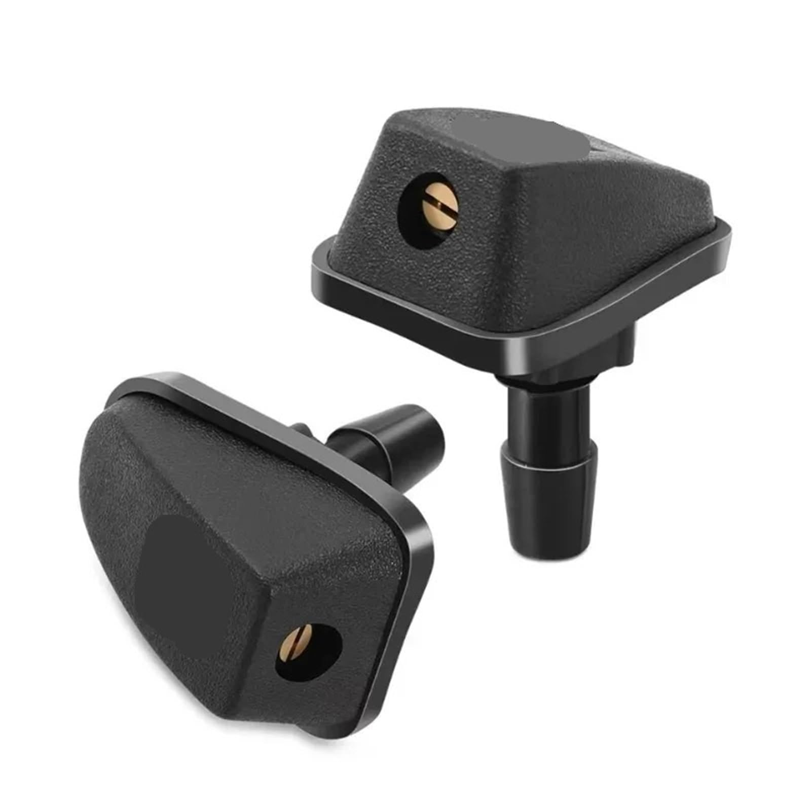 Pacgydk One Color Car Windshield Nozzles 2 Pcs/Set Car Universal Front Windshield Wiper Nozzle Jet Sprayer Kits Sprinkler Water Fan Spout Cover Washer Outlet
