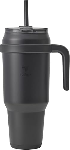 REDUCE Cold1 - Vaso de 50 onzas con asa, botella de agua de acero inoxidable aislada al vacío para el hogar, la oficina o el automóvil, taza