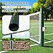 SOIUDNEB Round Tennis Posts(No Net),Professional Tennis Poles with Ground Sleeves Embedment,Tennis Permanent Court Kit for Indoor Gymnasium Outdoor Sports Field