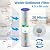 VEGEBE 20 Micron 20-Inch Heavy Duty Whole House Water Filter Replacement Cartridge, Pleated Sediment Water Filters 4.5" x 20" for Well Water, Compatible with ECP5-20BB, R30-20BB, SPC-45-2050, 6 Pack