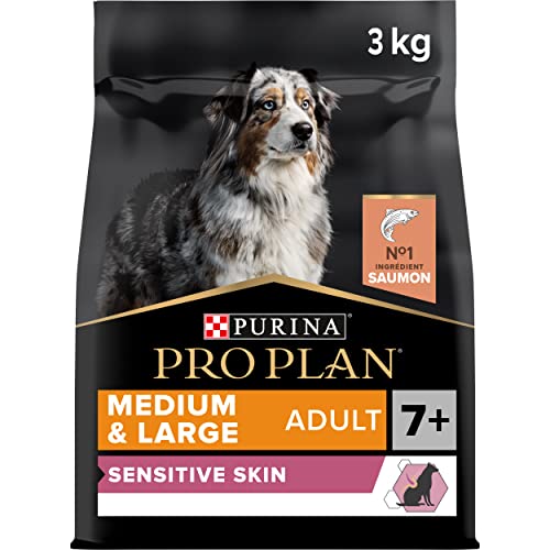 PURINA PRO PLAN | Sensitive Skin | Croquettes complètes pour chiens de moyenne/grande taille de plus de 7ans | Favorise une peau saine, un pelage brillant |...