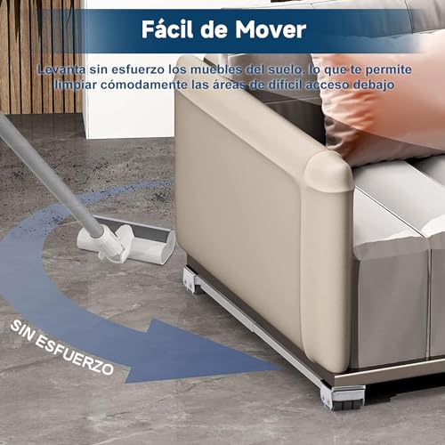 Image of 650 kg Large Load - JYYBN Retractable Washing Machine Base with Wheels, Support for Washing Machine Refrigerator Furniture, 46-71 cm Extendable, 24 Reinforced Load Wheels (White)