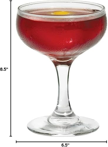 Miniatura 5 de Embassy Libbey 3773 - Vaso de champán de 5.5 onzas, juego de 6 con púas para fiestas HHS