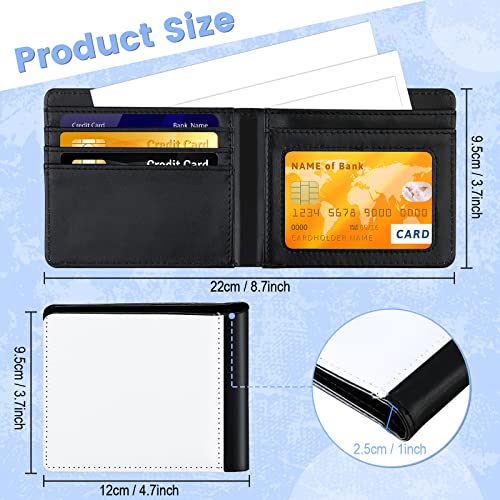 Sanwuta 10 Pieces Sublimation Wallets Blanks for Men Father's Day Gifts Employee Appreciation Thank You Gifts Graduation Heat Transfer Sublimation Wallet Bulk2