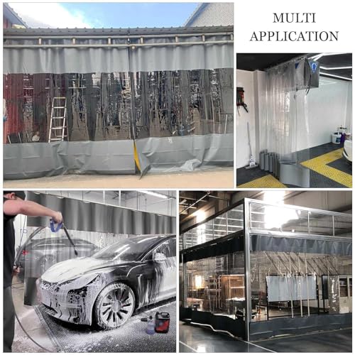 Bâche pergola transparente imperméable 4.8x2m protection gazebo - 7