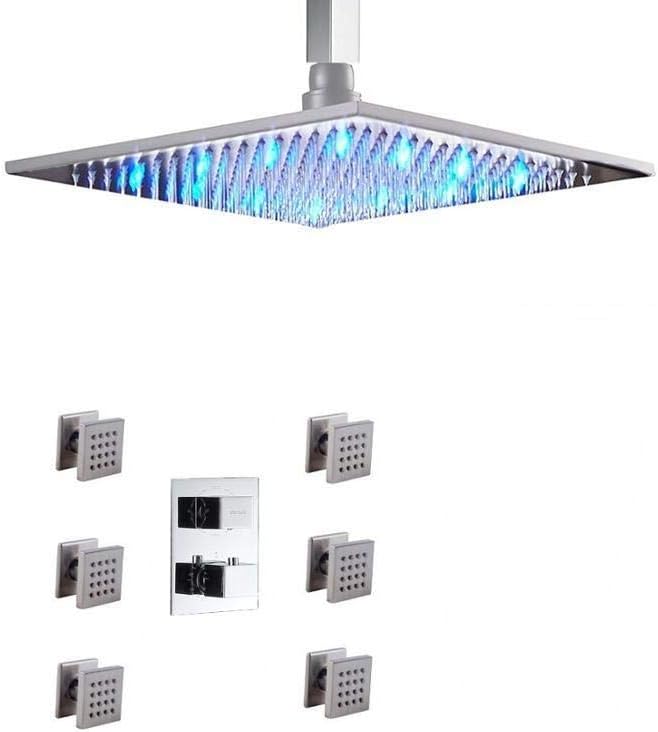 Handheld Shower Head Kit Ceiling Shower System Thermostatic Bathroom Faucet Shower Set Bathroom Showerheads,