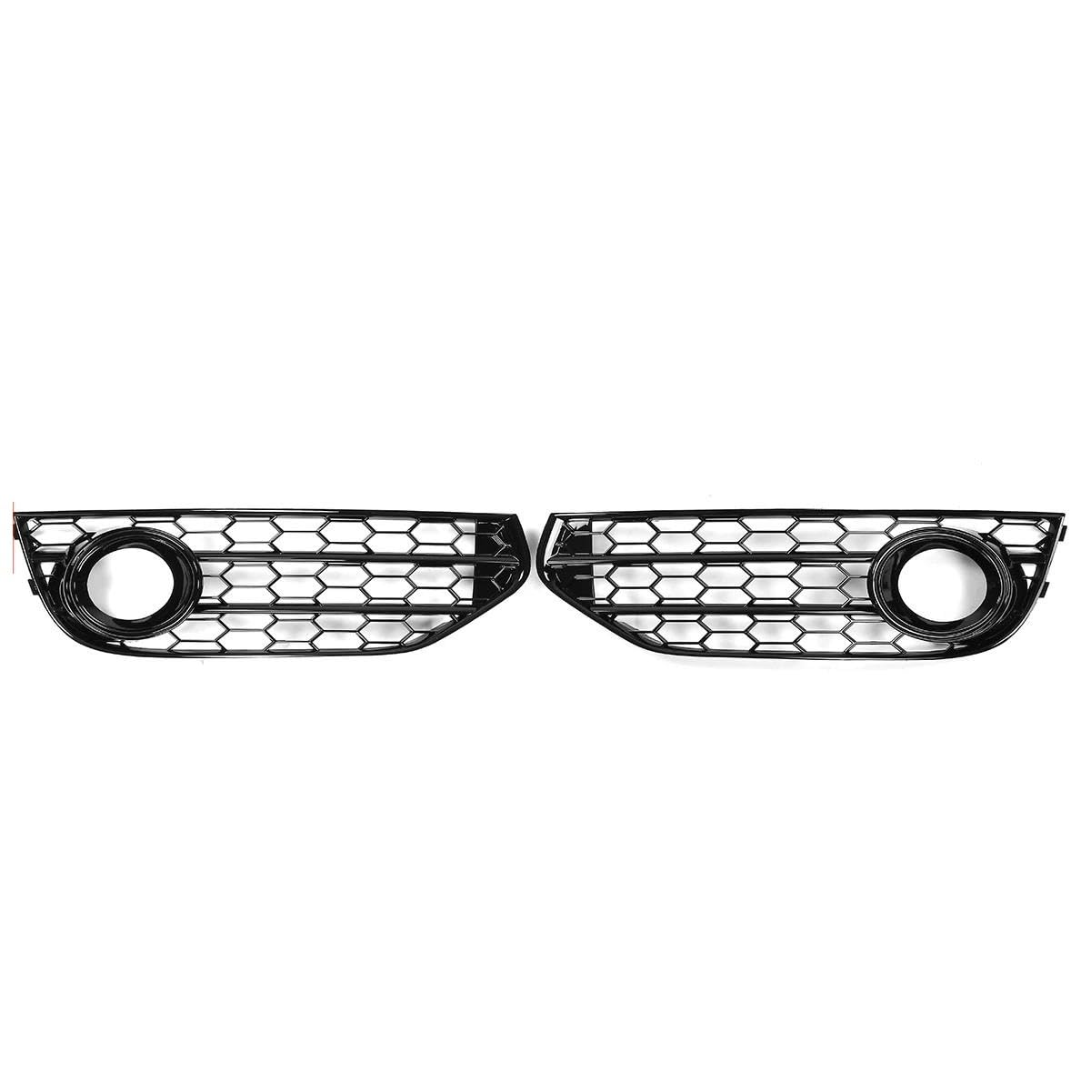 Rejilla para faros antiniebla A4 B8 de diseño hexagonal para parachoques delantero 7
