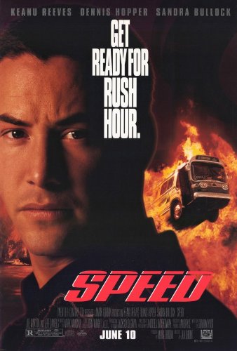 Speed Movie Poster (27 x 40 Inches - 69cm x 102cm) (1994) -(Keanu Reeves)(Dennis Hopper)(Sandra Bullock)(Joe Morton)(Jeff Daniels)(Alan Ruck)