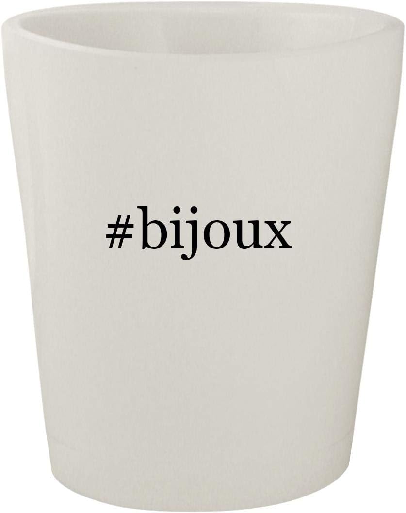 #bijoux - White Hashtag Ceramic 1.5oz Shot Glass