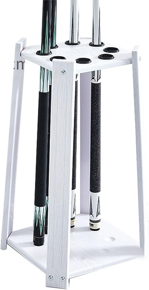 Rack queue de billard bois 8 trous rangement vertical pour salle de jeu