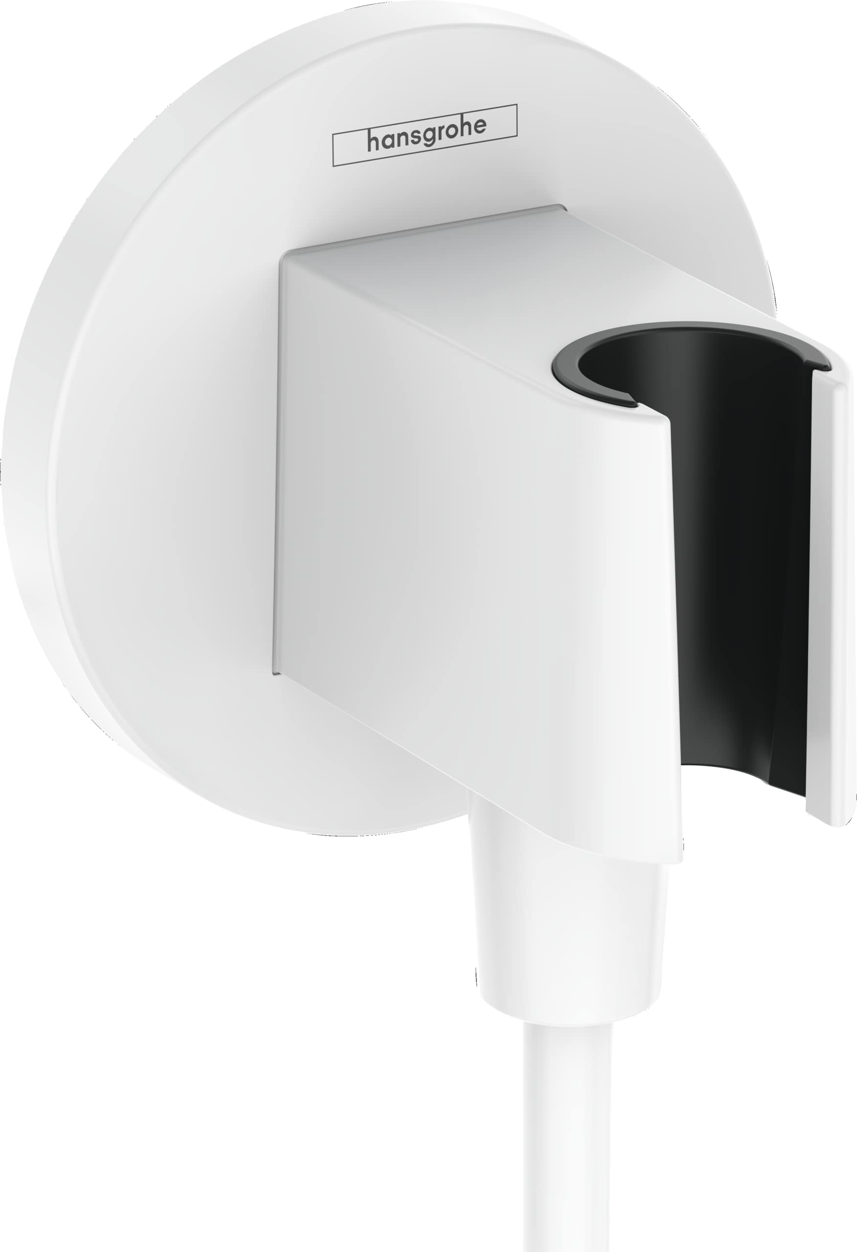 Hansgrohe Fixfit handdouchehouder incl. muuraansluitbocht mat wit