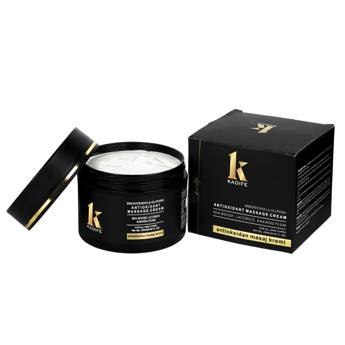 Kadife | Brightening Antioxidant Massage Cream with Sea Boost, Licorice, Kakadu Plum, 250ml, Massage cream 2