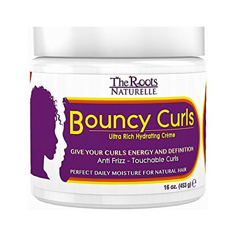 The Roots Naturelle Curly Hair Products Bouncy Curls (16 Ounce). Anti-Frizz Cream. Cover