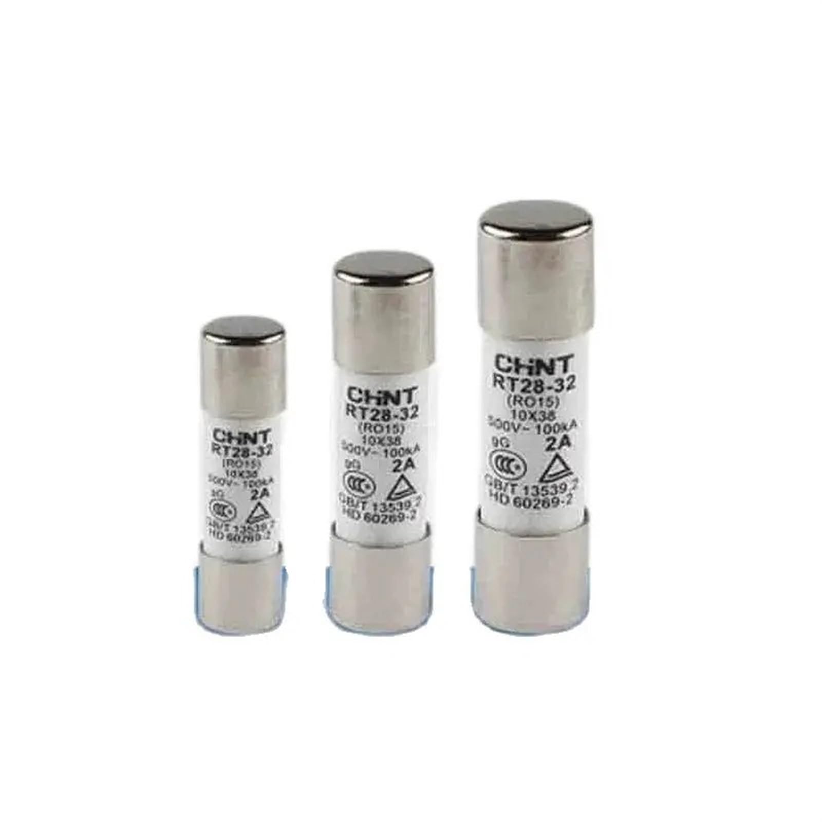Fusibles en céramique 10x38mm 500V avec pouvoir de coupure maximal 100KA RT28