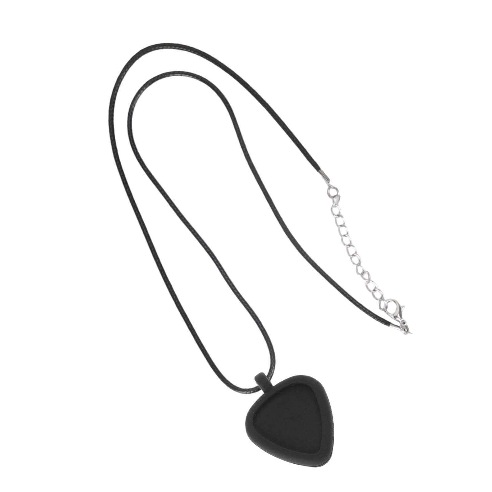 CAZSTYK Guitar Pick Holder Necklace Silicone Design Heart Shape Picks Storage Case Musician Present Solution for Daily Guitar Pick Necklace